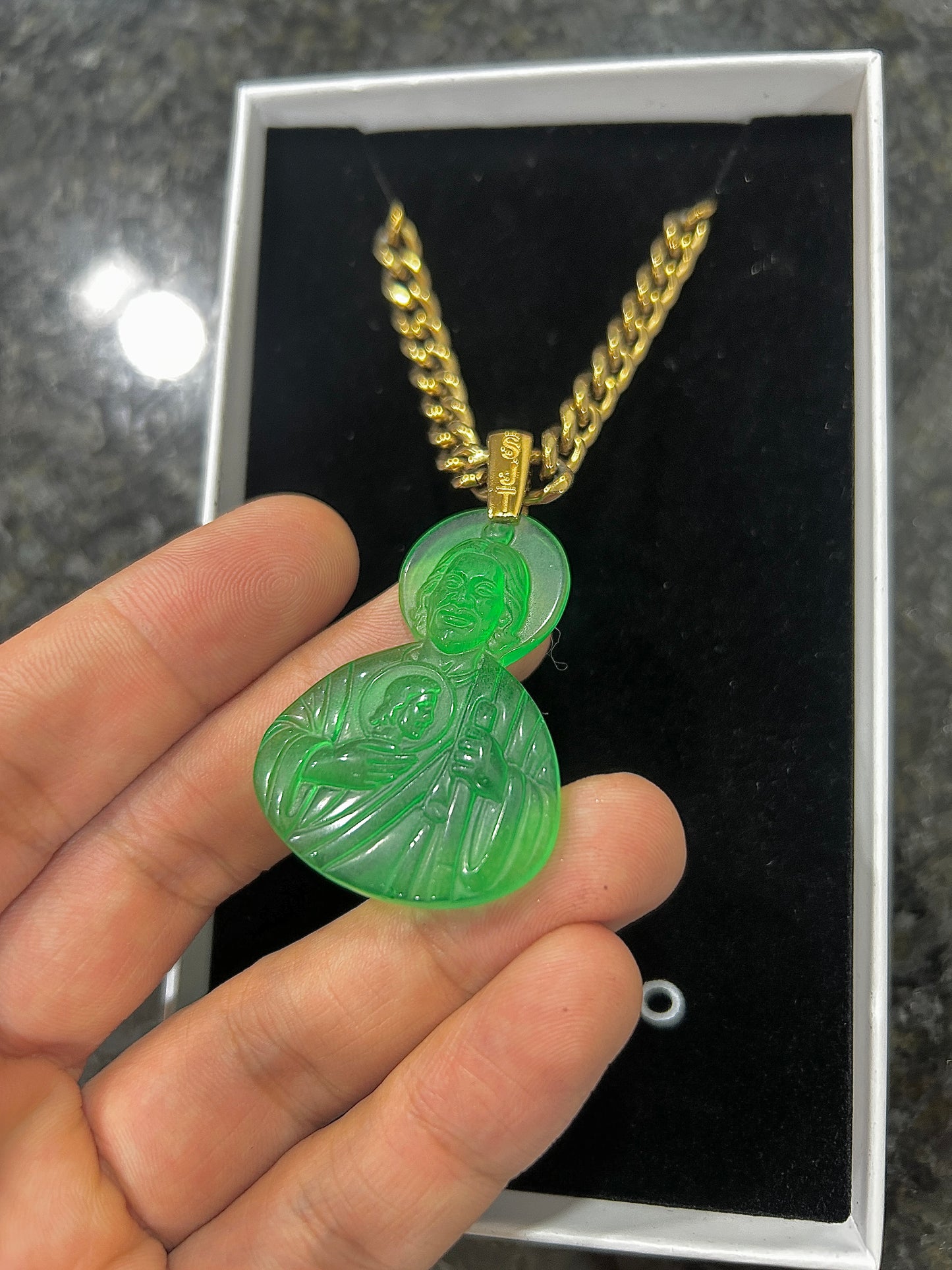 (PRE ORDER 12.15.25 San judas Jade pendant