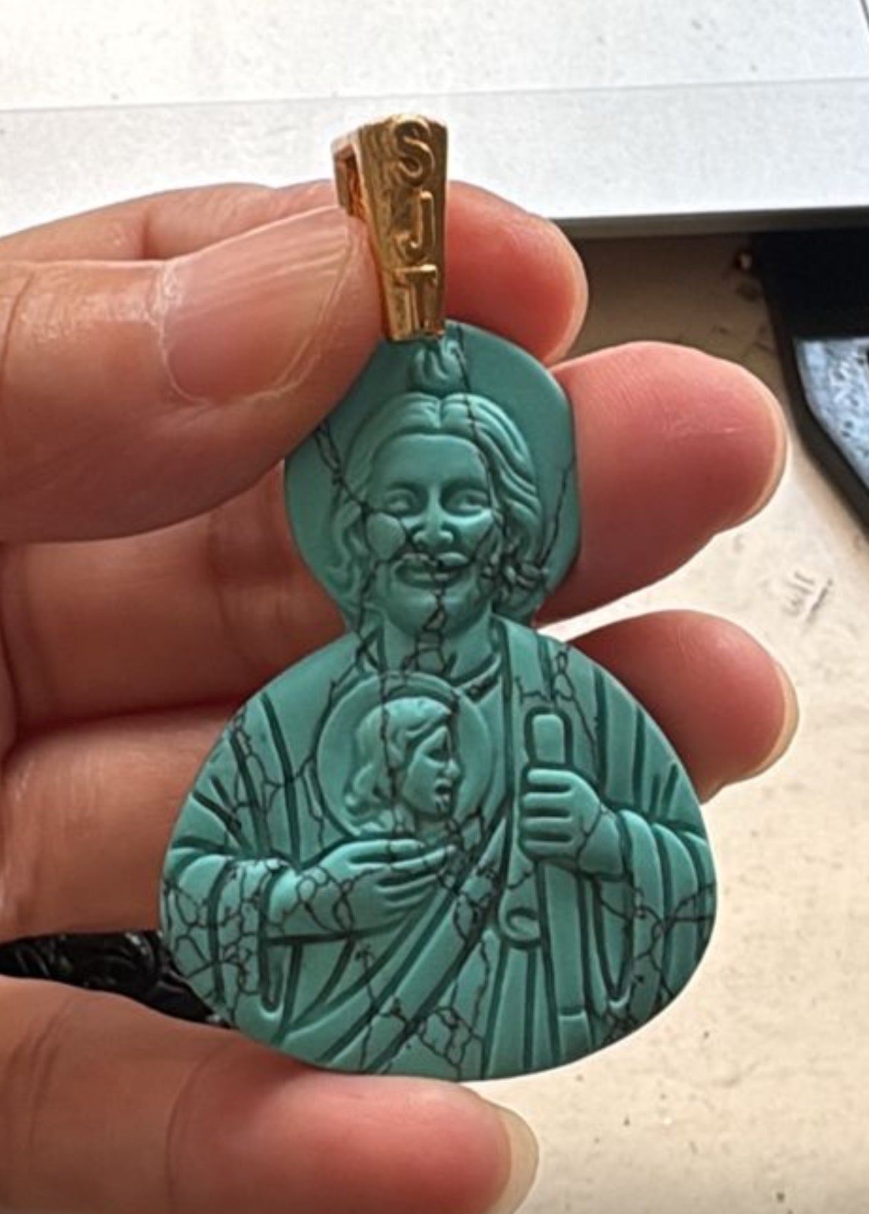 (PRE ORDER 12.15.25 San judas Jade pendant