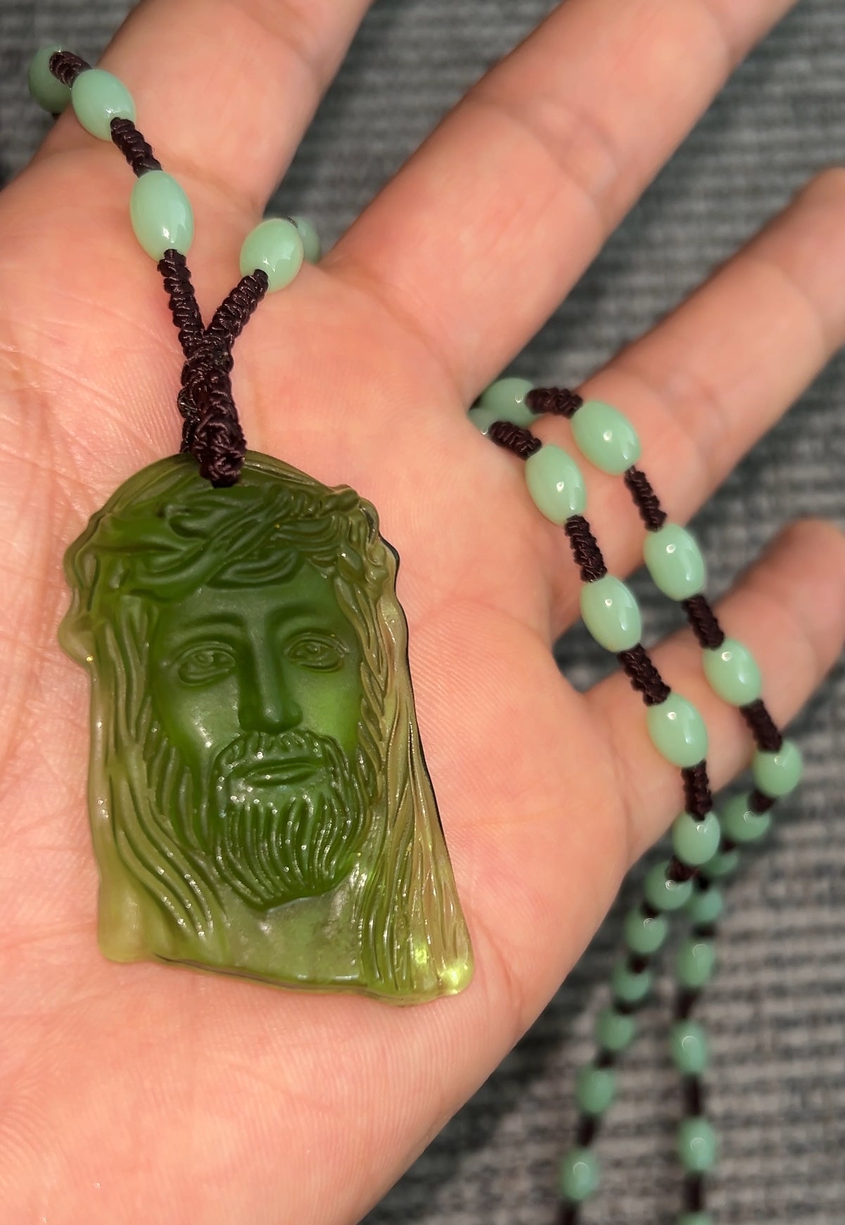 Jesus piece bead Necklace