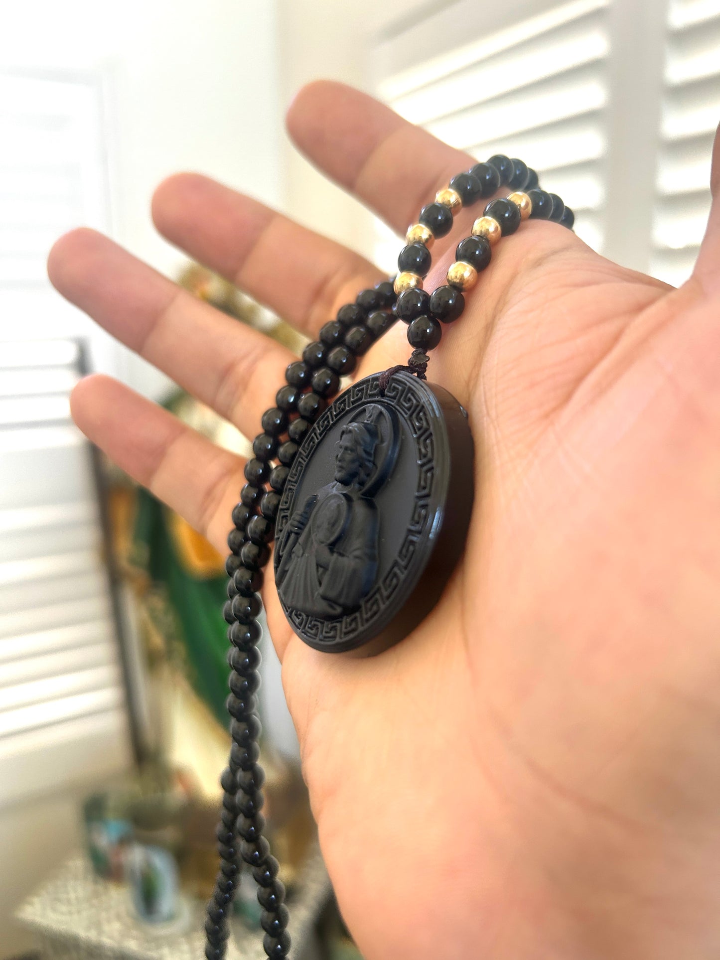 San judas beaded necklace