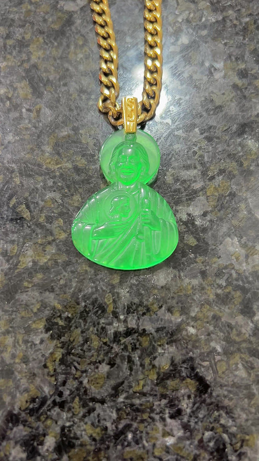 (PRE ORDER 12.15.25 San judas Jade pendant
