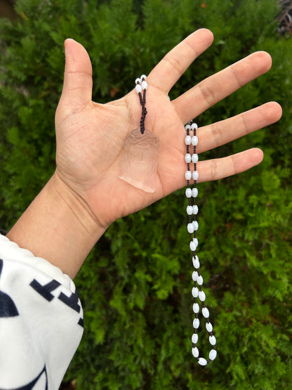 Jesus necklace -frosted