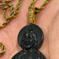 San judas hand carved in Obsidian
