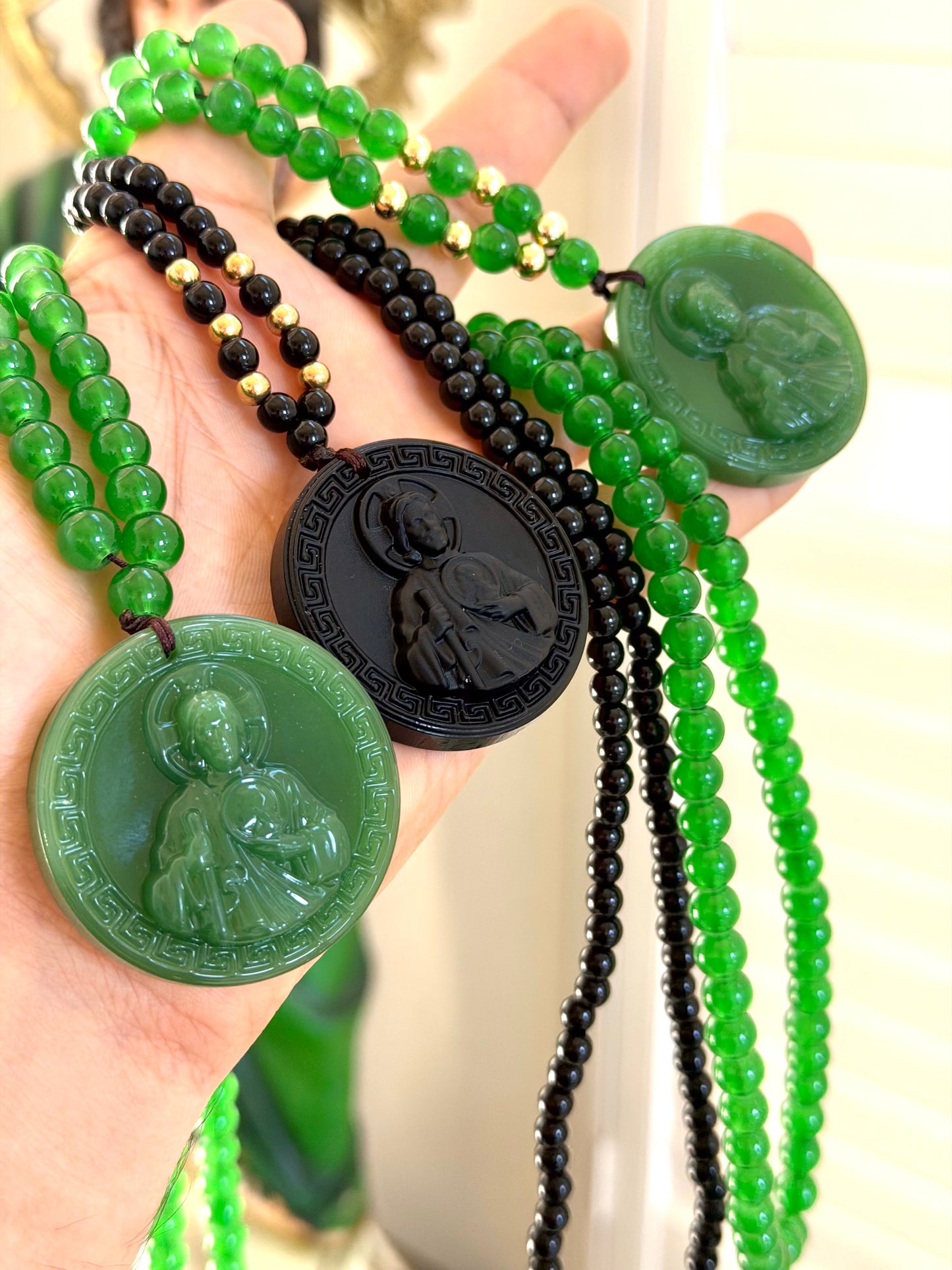 San judas beaded necklace