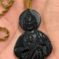 San judas hand carved in Obsidian