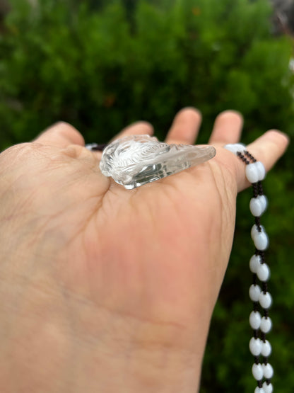 Jesus necklace -frosted