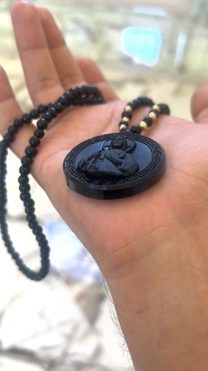 San judas beaded necklace